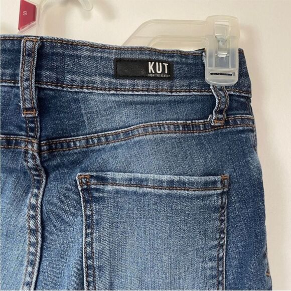 Kut from the Kloth Donna High Rise Ankle Skinny Blue Jeans size 0 Denim Normcore - Picture 8 of 15
